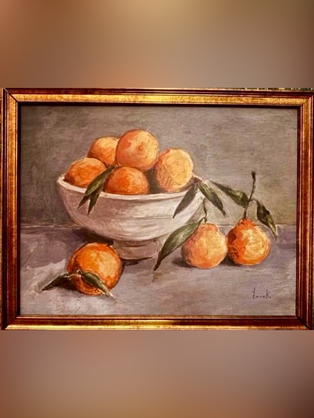 18”x14” Citrus Harvest Framed Wall Canvas